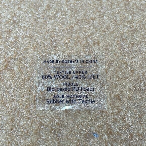 NWT Rothy’s “The Scuff” Arctic Blue Wool Blend Womens Sz 13 Slip On Mule Slipper - Picture 12 of 14